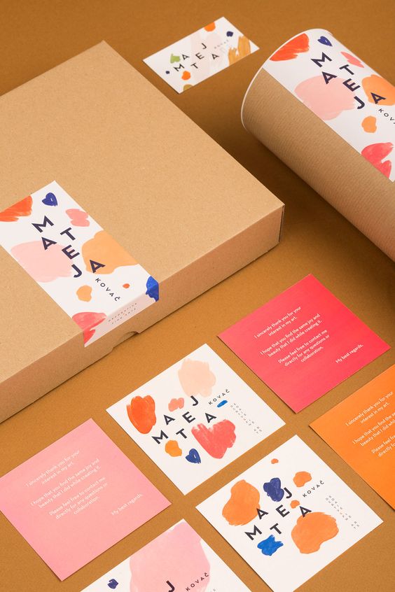 muted colour branding