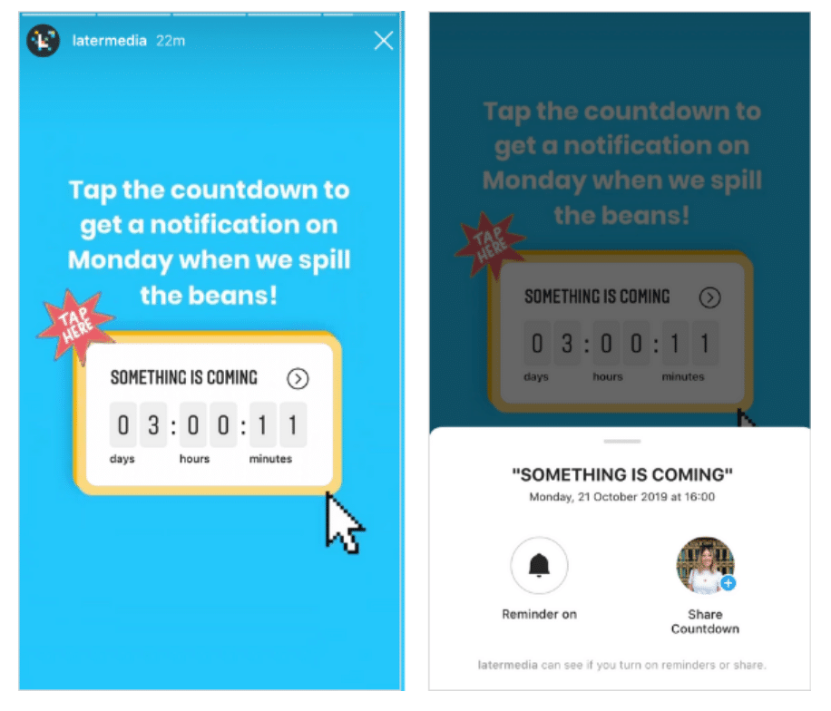 Countdown Instagram Sticker