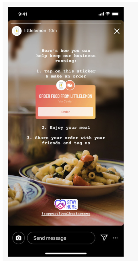 Food Order Instagram Story
