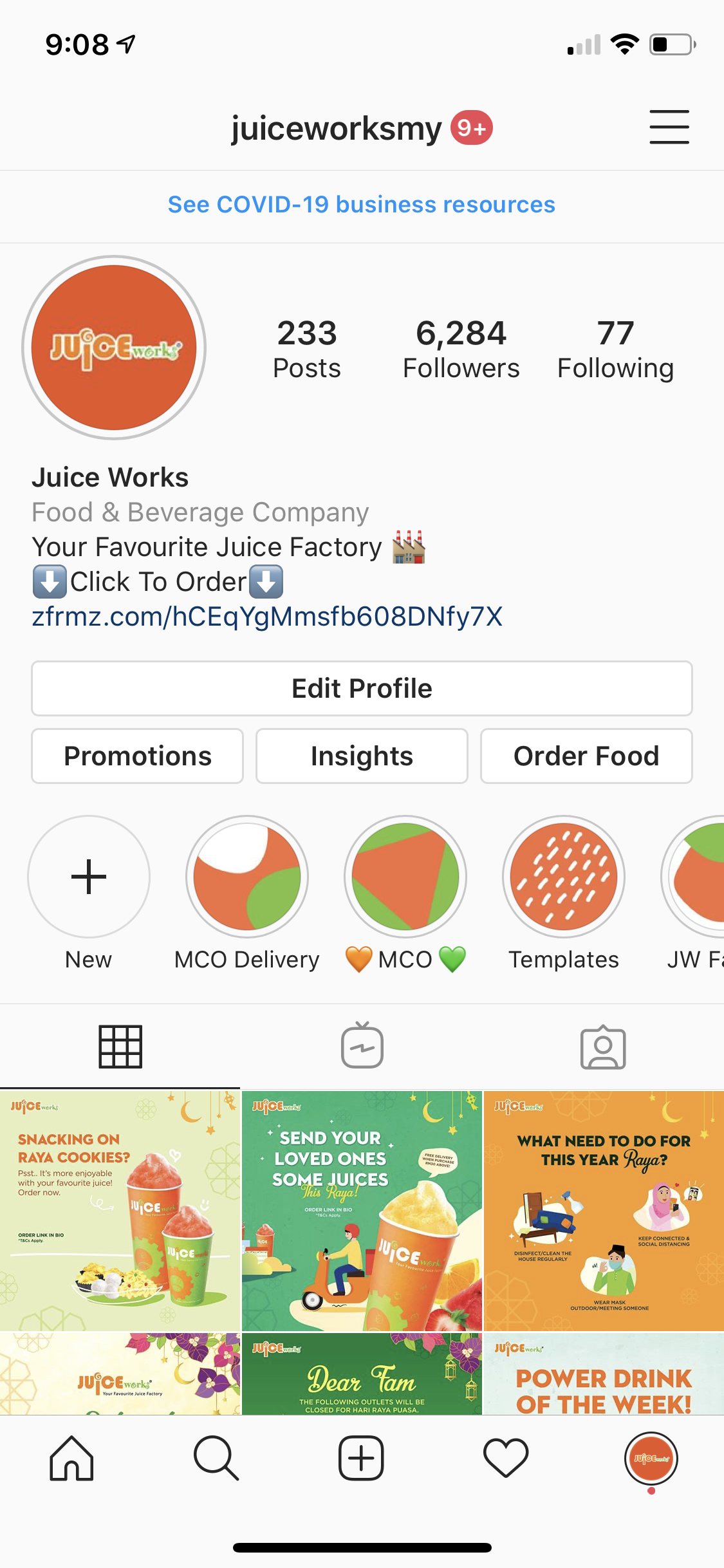 Juice Works Instagram Profile