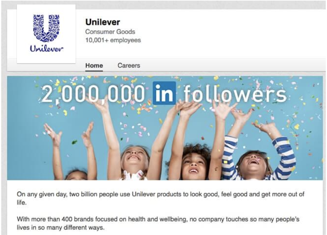 Unilever LinkedIn Profile