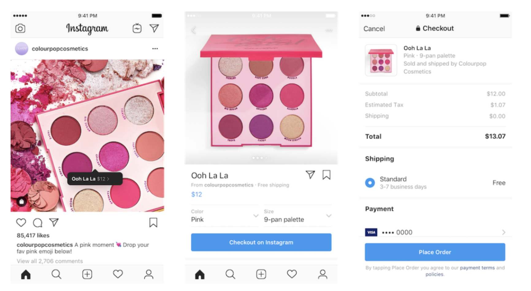 Colourpopcosmetic Instagram Checkout