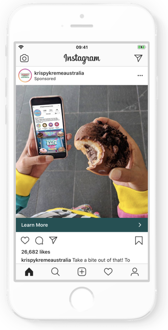 Krispy Kreme Australia Instagram Ad