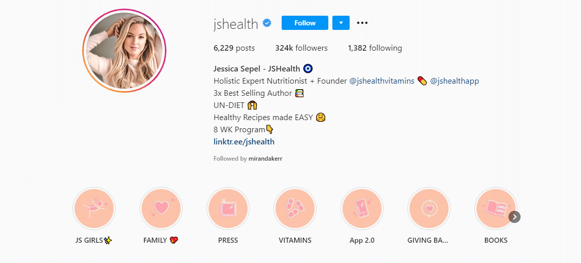 jshealth Instagram