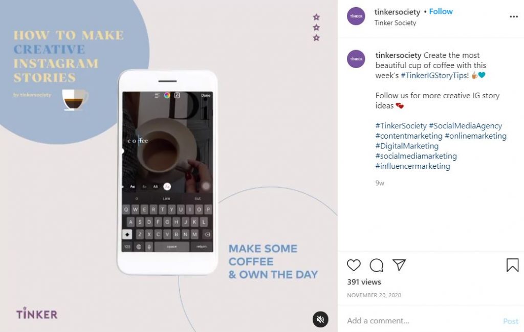 How to make creative Instagram story